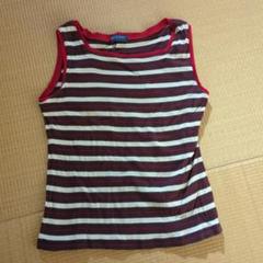 PIECE PACE ストライプ ノースリーブ Tシャツ L