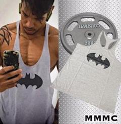 【Lサイズ】BATMAN バットマン メンズ タンクトップ ジム ストリンガー