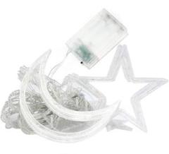 LED スター ムーン カーテン ライト フェアリー ガーランド ストリング