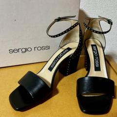 難あり！ ♡ セルジオロッシ Sergio Rossi ♡ ウェッジ サンダル Sergio Rossi(セルジオ ロッシ)｜srSI ROSSI プラットフォーム