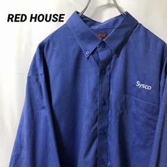 N-3579 RED HOUSE アメリカ古着 ワークシャツ 長袖シャツXL刺繍