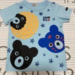 ミキハウス　ダブルビー　半袖 Tシャツ　90 DOUBLE.B 水色　男の子夏物