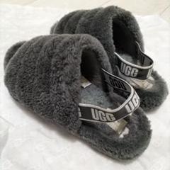 売り切り最終価格★UGG ムートンサンダルグレー　size38中古 売り切り最終価格☆UGG ムートンサンダルグレー size38中古最