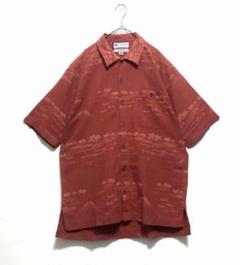 Clumbia GRT コロンビア シルク混 アロハシャツ M 総柄 ハワイアン