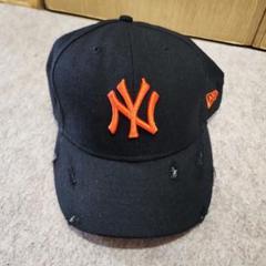 New Era 59FIFTY ヤンキースキャップ ダメージ加工