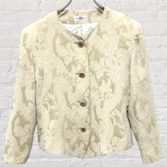 ATELIER DOREE ジャケット ジャガード柄 セレモニー 上品 ベージュ