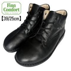 美品 フィンコンフォート コンフォートシューズ ベルクロ 黒