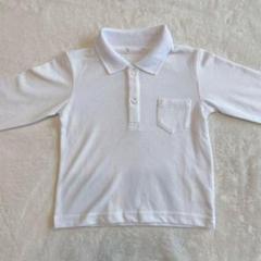 美品95＊ポロシャツ長袖ロングTシャツトップス七五三お出かけ着おしゃれ着スーツ