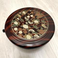 CK20/ 木製漆器 花唐草金蒔絵 黒塗 見返し朱塗 小吸物椀 九客 木箱入 CK20/ 木製漆器 花唐草金蒔絵 黒塗 見返し朱塗 小吸物椀 九客 木箱入