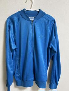 古着 80s アディダス ATP トラックジャケット ブルー シルバー 青銀 ① 80s adidas ATP トラックジャケット ジャージ XL シルバー 青