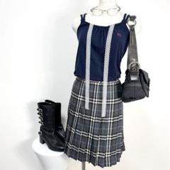 y2k✨️ BURBERRY BLUE LABEL サイドベルト ラップスカート