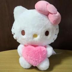 ハローキティ　ももいろハートドールBIGタイプぬいぐるみ