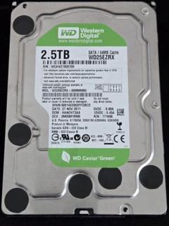 HDD 2.5TB WD25EZRX WD 2561時間のサムネイル