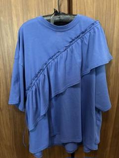 ニコアンド☆ ［be with M］ Misayo フリダンTシャツ ブルー