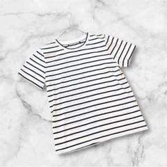 半袖Tシャツ　ボーダー　M ブラック　ホワイト　春夏用　綿