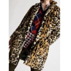 DSQUARED2 レオパード ファー ミドル丈 コート ヒョウ柄 38 M-L DSQUARED2 レオパード ファー ミドル丈 コート ヒョウ柄 38 M-L