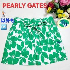 【未使用】PEARLY GATES　ゴルフスカート　インナー付 ストレッチ 総柄
