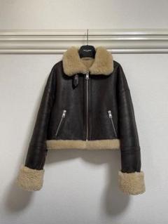 ami シアリングレザージャケット Ami Paris レザーブルゾン