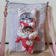 コヤンイサムチョン　にゃんにゃんサコッシュ　ハンドメイド