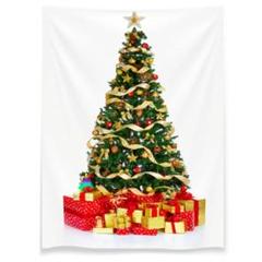 クリスマスツリー タペストリー 130×150cm クリスマス 壁 飾り 布