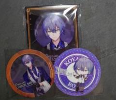 未使用 にじさんじカフェ コースター＆缶バッジセット 小柳ロウ