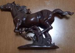 美品・蔵出し　アンティーク　馬　置き物　ブロンズ像 馬 うま ウマ 置物 オブジェ おしゃれ ブロンズ風 雑貨 置き物