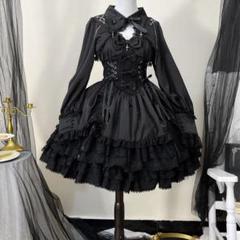 韓嬢】ゴスロリ ロリータドレス ロリィタ セットアップ 地雷系