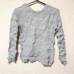 極美品】プリーツプリーズ イッセイミヤケ Vネックブラウス シワ加工