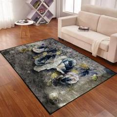 上品★100x140cm★長方形ラグ 洗えるラグ 滑り止め付 カーペット