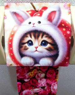 トイレ ペーパーホルダー インテリア 雑貨 日用品 収納 花 動物 猫 ペット