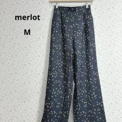 a442メルロー【M】スルスル素材 トランプ柄カジュアル リラックス ワイド