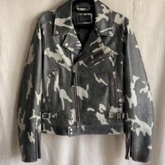 極美品 ディーゼルブラックゴールド レザージャケット