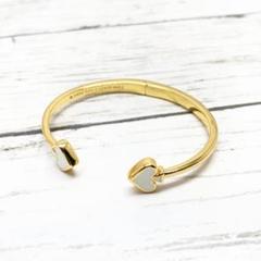 Kate spade ケイトスペード バングル 金属素材 ゴールド×白