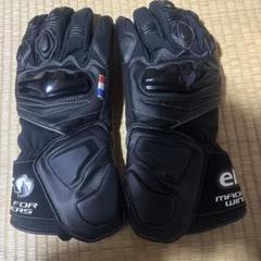 未使用　elf ECS-501 バイク用グローブ Mサイズ 黒/白 Amazon | エルフ(elf) バイク用 秋冬モデル グローブ ストラーダ