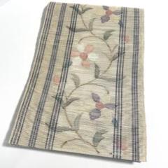帯屋捨松　正絹　夏帯　名古屋帯　グレー　花柄 楽天市場】【20%OFF☆夏物SALE】【夏帯】 帯屋捨松 特選西陣織夏