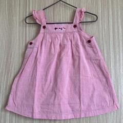 familiar ファミリア ジャンパースカート 刺繍 ピンク ベビー 80