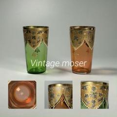 アンティーク　モーゼル　チェコガラス　ボヘミア　金彩　エナメル彩 m99459926601_1.jpg?1719211573