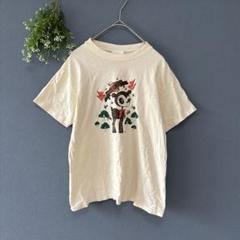 アナスイ［S］美品　USA製　メルヘンバンビ　綿100　半袖プリントTシャツ
