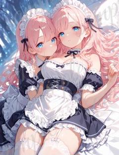 b101 美少女 かわいい イラスト 下着 コスプレ セクシー A4ポスター