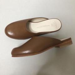 極美品！BEAUTIFUL SHOES フレンチサンダル　ライトブラウン23.0 極美品！BEAUTIFUL SHOES フレンチサンダル ライトブラウン23.0