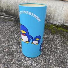 ペンギンデザイン ごみ箱 傘立て 水色 ブルー キャラクター 昭和レトロポップ