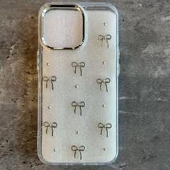 透明リボンデザイン iPhone13pro ケース