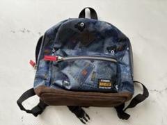 【美品】DOUBLE B デニム風クマ柄キッズリュック