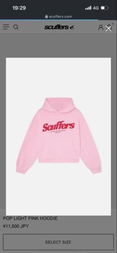 【scuffers】POP LIGHT PINK HOODIE sizeM 2025_03_12SCUFFERS0472.jpg?v=