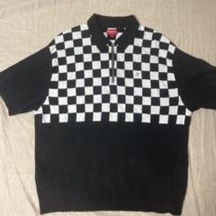 【本日発送可】supreme 22ss チェッカーボード　ハーフジップポロシャツ