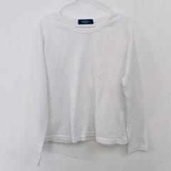 ロンT 白T 白 長袖 Tシャツ 130 男の子 女の子