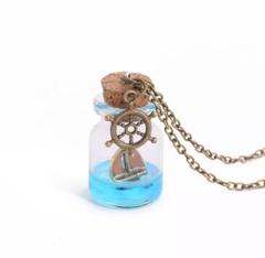 ボトルメール風 帆船ペンダント ハンドメイドアクセサリー