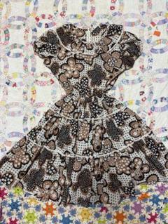 60s 70s dot flower dress ワンピース　vintage 60s 70s dot flower dress ワンピースvintage