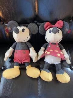 【希少】EDWIN デニム　ディズニー　ミッキー ミニー ぬいぐるみ　50th EDWIN デニム ディズニー ミッキー ミニー ぬいぐるみ タグ付き