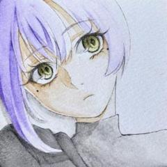 手描き オリジナル イラスト 水彩 色鉛筆 てのひらペーパー アナログ